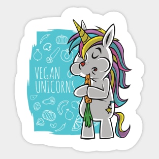 Vegan Unicorns Sticker